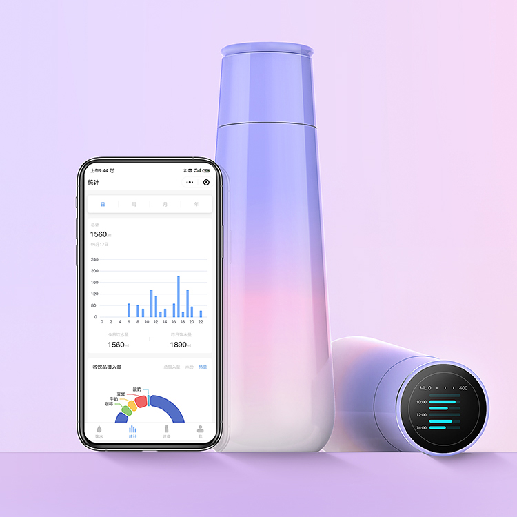 M2 Smart Water Bottle with Color Screen
